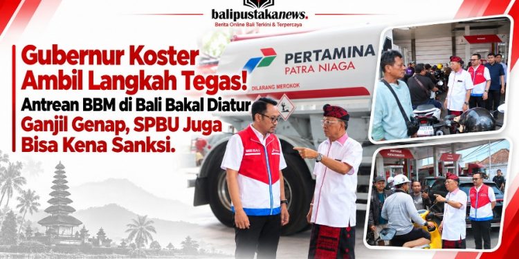 Gubernur Koster Minta Pertamina Terapkan Ganjil Genap untuk Atasi Antrean Panjang BBM di Bali