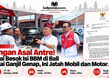 Mulai 17 Oktober, Isi BBM di Bali Diatur Ganjil Genap, Mobil Maksimal 20 Liter dan Motor 3 Liter.