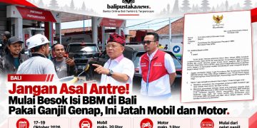 Mulai 17 Oktober, Isi BBM di Bali Diatur Ganjil Genap, Mobil Maksimal 20 Liter dan Motor 3 Liter.